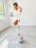 Silver Tall Boots