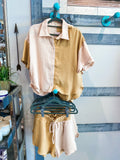 Bethany Beach Top - Ivory/Tan