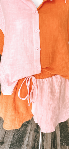 Bethany Beach Shorts - Pink/Orange