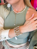 Lucia Pearl Lariat - Sahira Jewelry