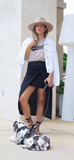Black Side Knot Skirt