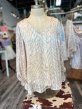 She’s Golden Balloon Sleeve Top