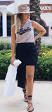 Black Side Knot Skirt