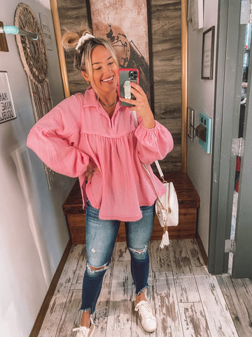 Jordie Pink Top
