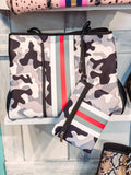 Black Camo with Red Tote