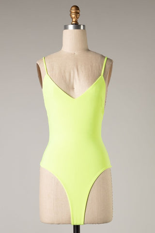 Neon Yellow Bodysuit