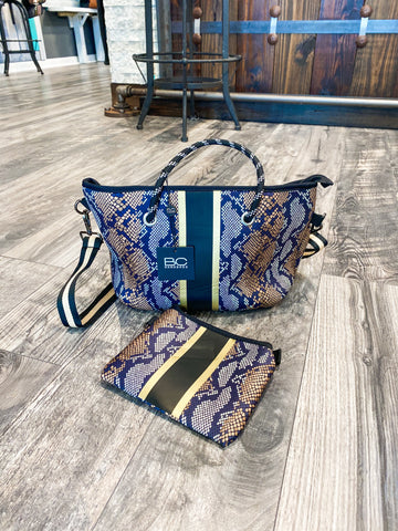 Brown Snake Medium Tote