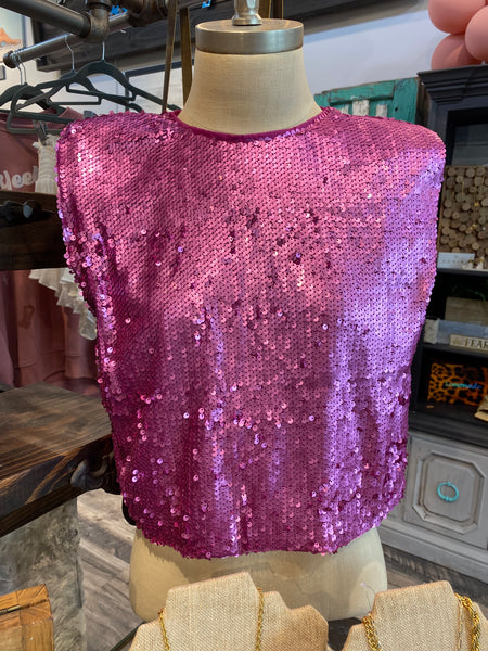 Pink Sparkle Top