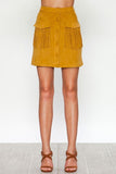 Faux Suede Mini Skirt