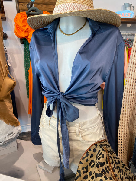 Midnight Blue Blouse
