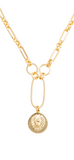 Zoe Lion Medallion Lariat