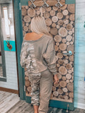 Tan Camo Lounge Bottoms