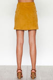 Faux Suede Mini Skirt