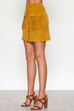 Faux Suede Mini Skirt