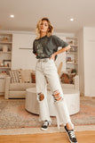 Distressed Ankle Flare