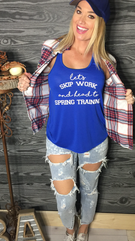 SPRING TRAINING - Blue tank