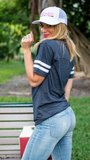 HOTDOG - Navy/Dark Grey Tee