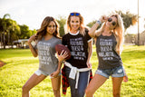Football, Queso, & Margaritas - Grey V-NECK