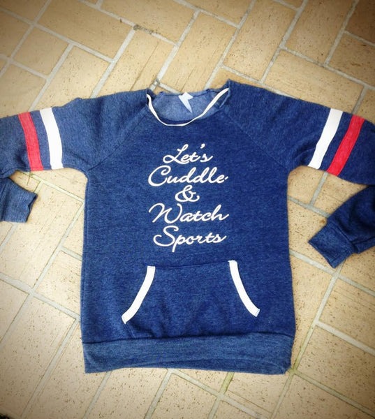 Let's Cuddle and Watch Sports Navy